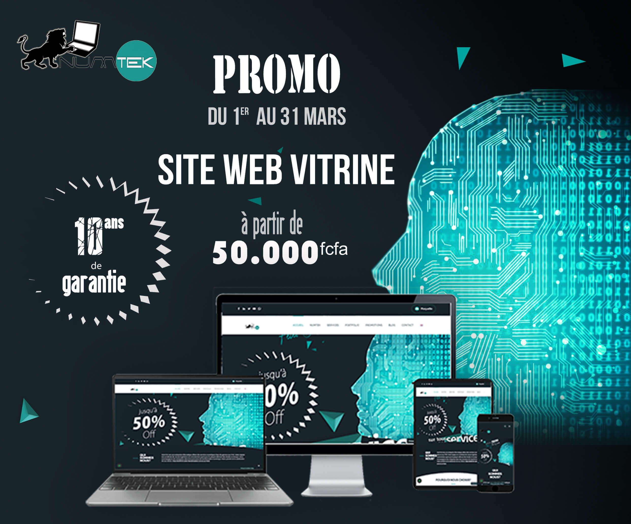 Promo site web vitrine